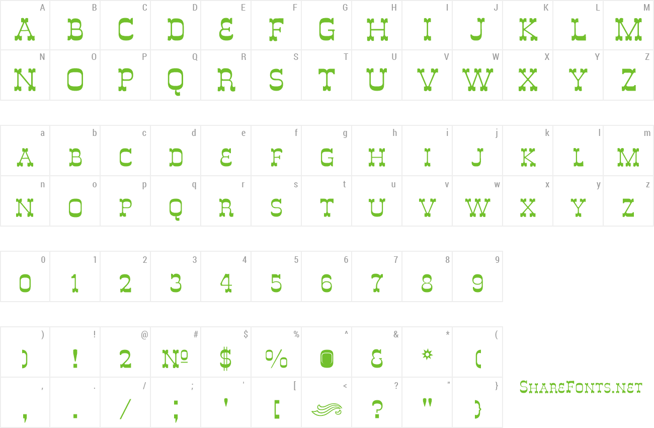 Font Italy A preview